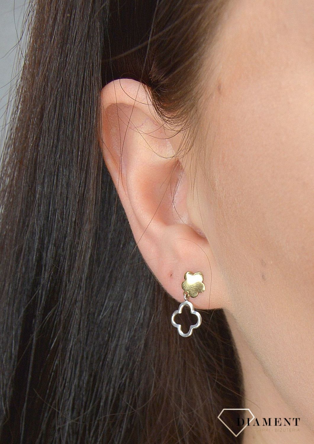 Złote kolczyki 333 kwiatki KL 7151.jpg